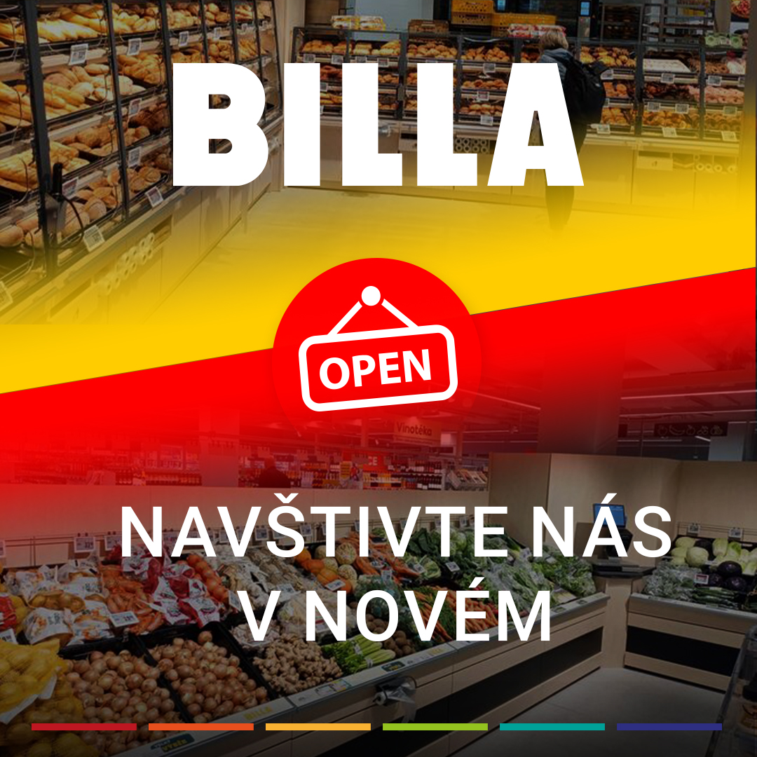 BILLA MÁ OTEVŘENO!